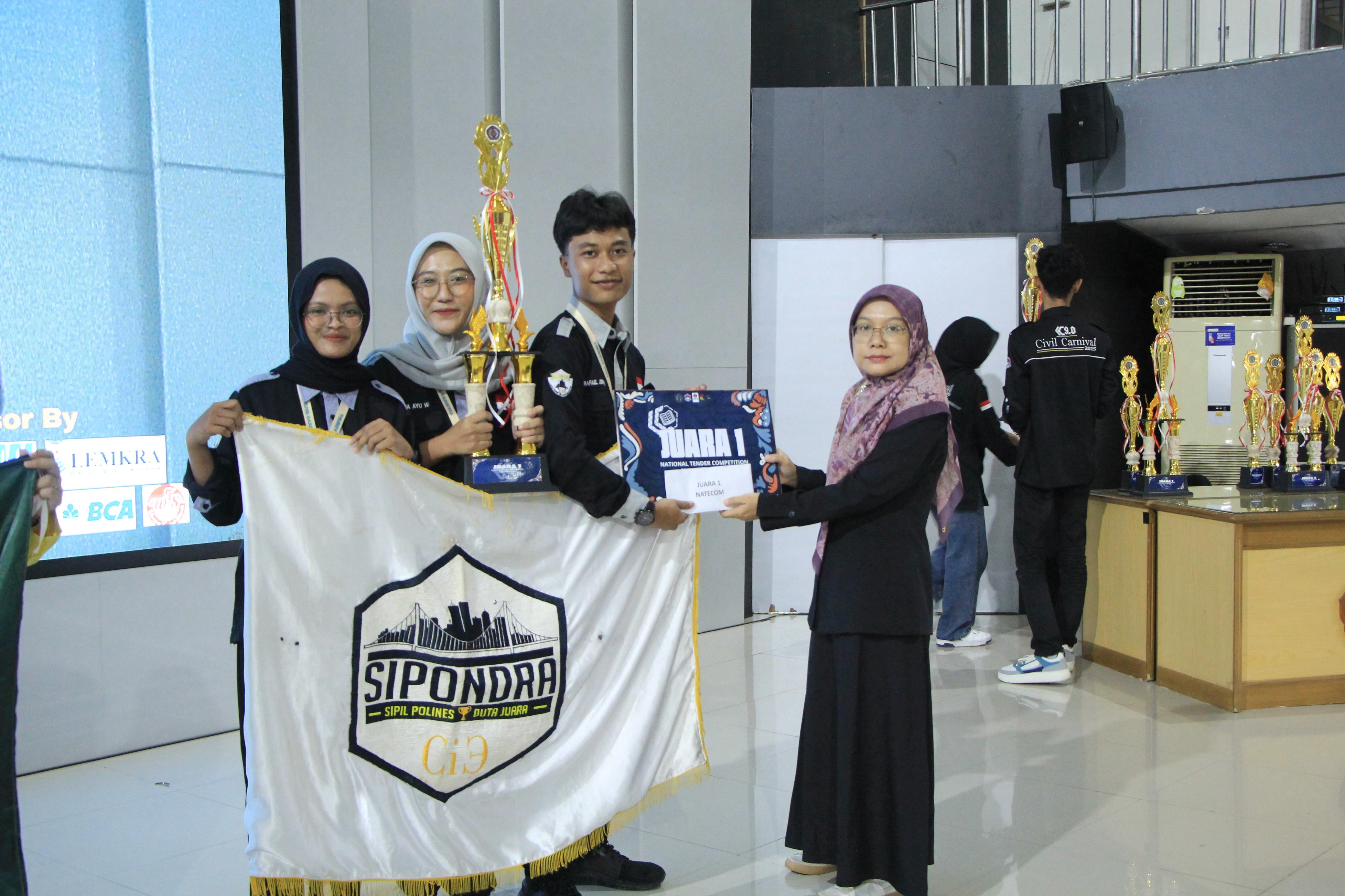 Mahasiswa POLINES Raih Juara 1 NATECOM 2025, Tawarkan Inovasi GFRP Rebar di Indonesia thumbnail